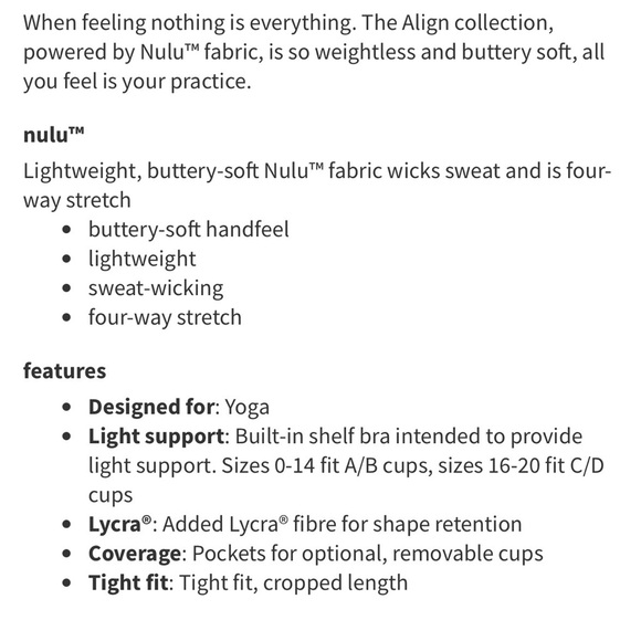 Lululemon align tank Raspberry Cream - Picture 6 of 6